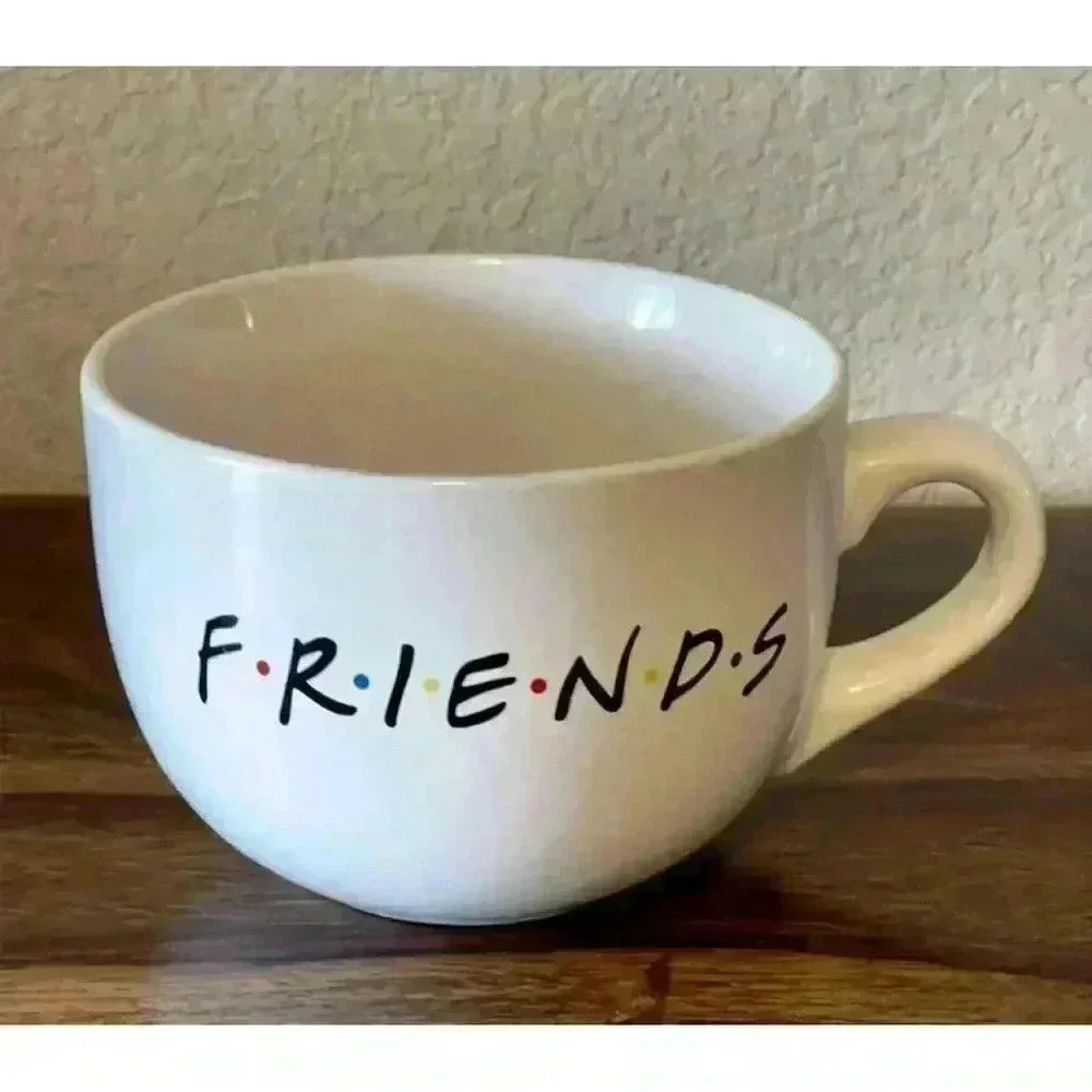 FRIENDS the TV show Central Perk White Large Ceramic Coffee/Tea Mug Cup 24oz